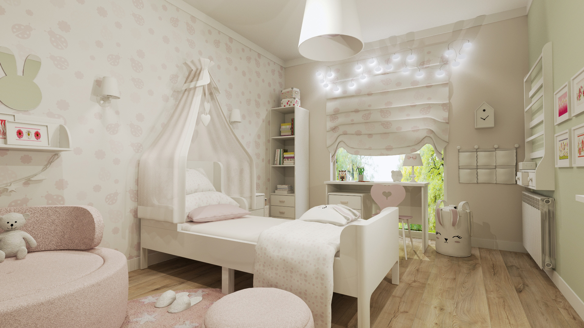 Camera da letto per la piccola principessa - Bea Design