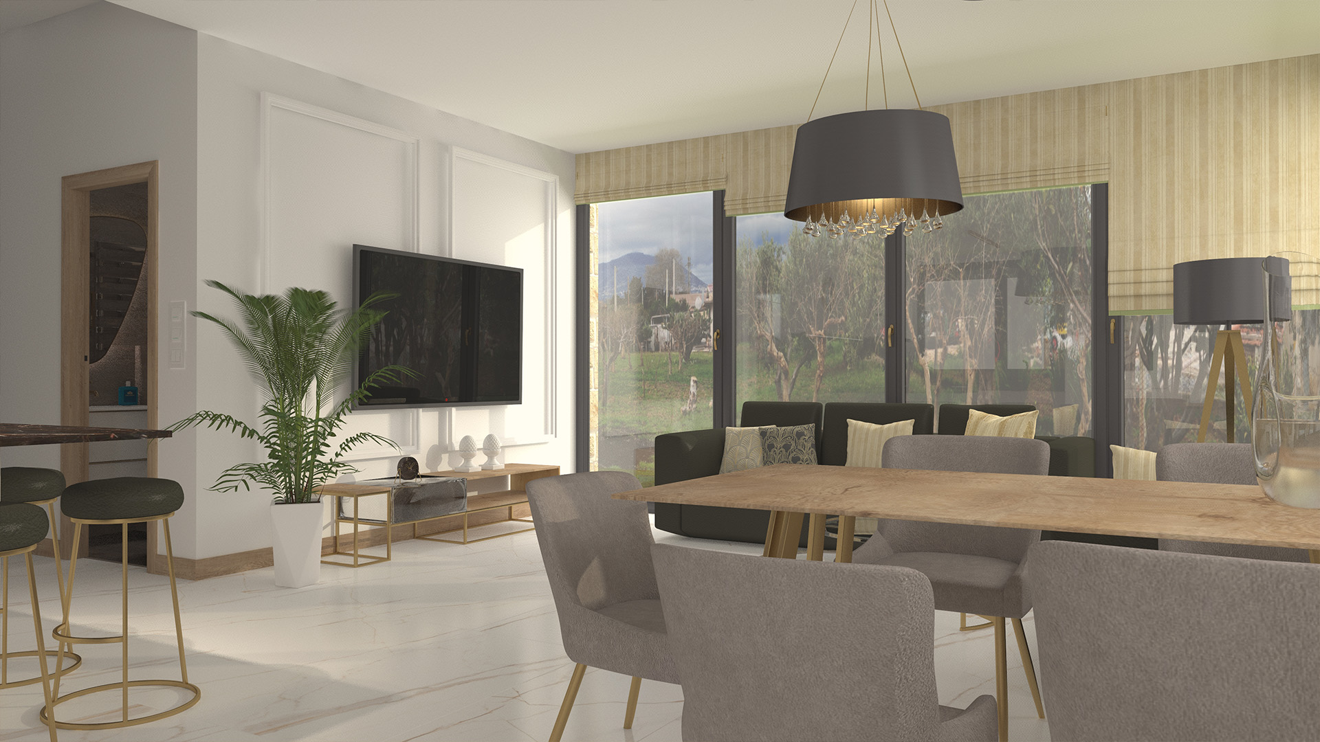 News & Eventi - Villa di 120 mq in stile moderno con vetrata - Bea Design
